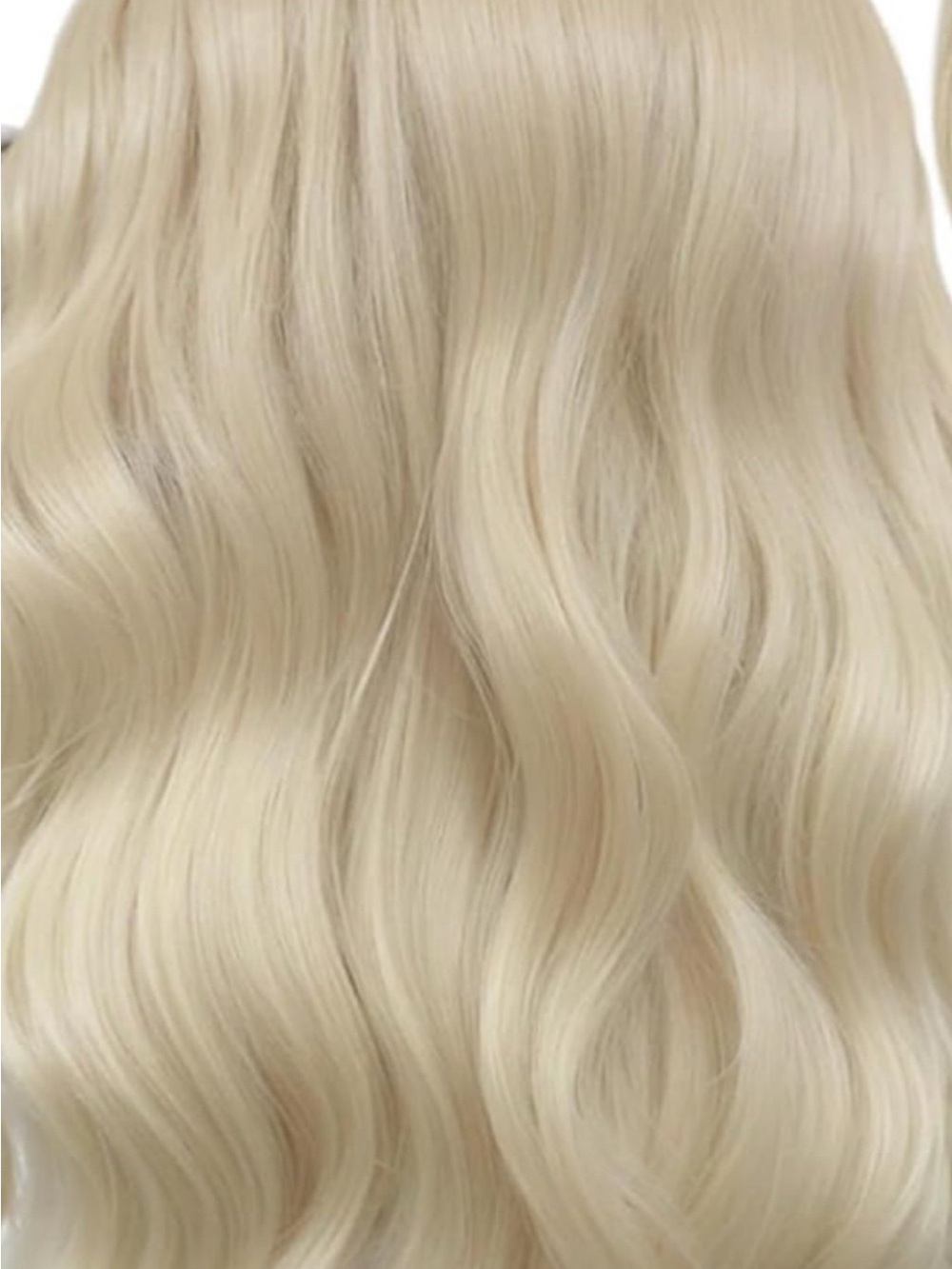 Bellami Platnium Blonde infinity hair extension weft 22 inch long